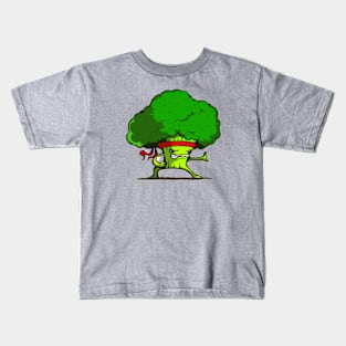 Kung Fu Broccoli Kids T-Shirt